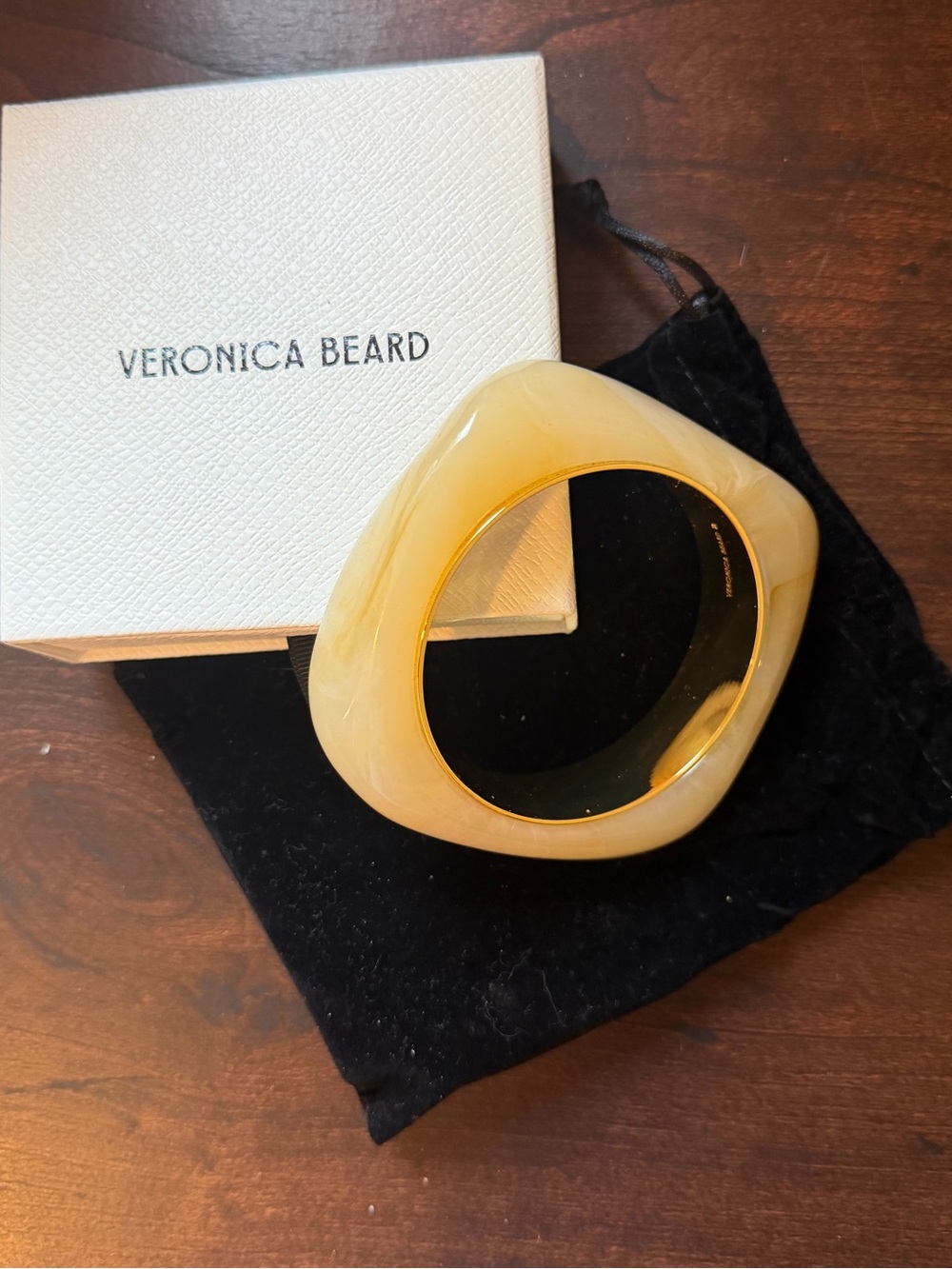 Veronica Beard - Sculpted Resin Bangle - Natural